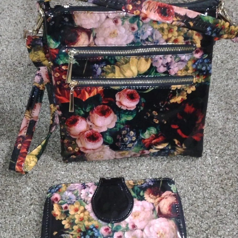 Floral Crossbody Bag and Wallet Set - Picture 13 of 17
